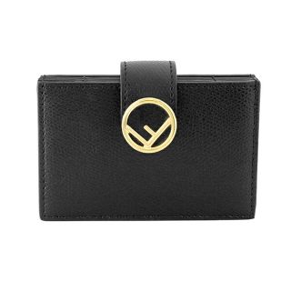 フェンディ(FENDI)の新品 フェンディ FENDI カードケース エフイズフェンディ ブラック 黒(名刺入れ/定期入れ)