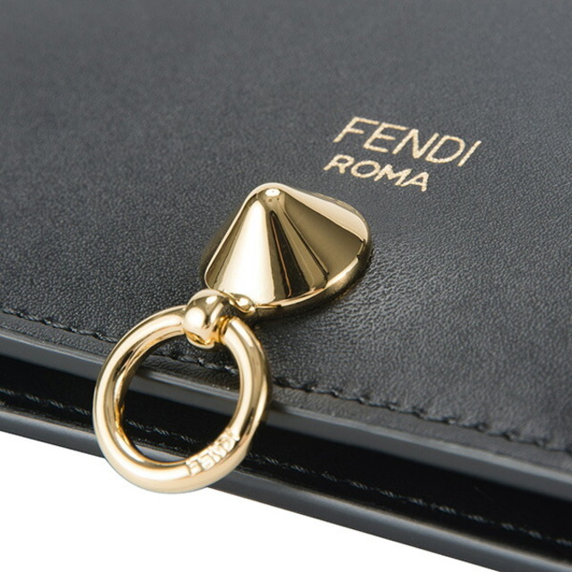FENDI(フェンディ)の新品 フェンディ FENDI 2つ折り財布 バイザウェイ ネロ/オロソフト レディースのファッション小物(財布)の商品写真