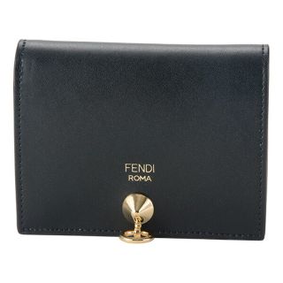 フェンディ(FENDI)の新品 フェンディ FENDI 2つ折り財布 バイザウェイ ネロ/オロソフト(財布)