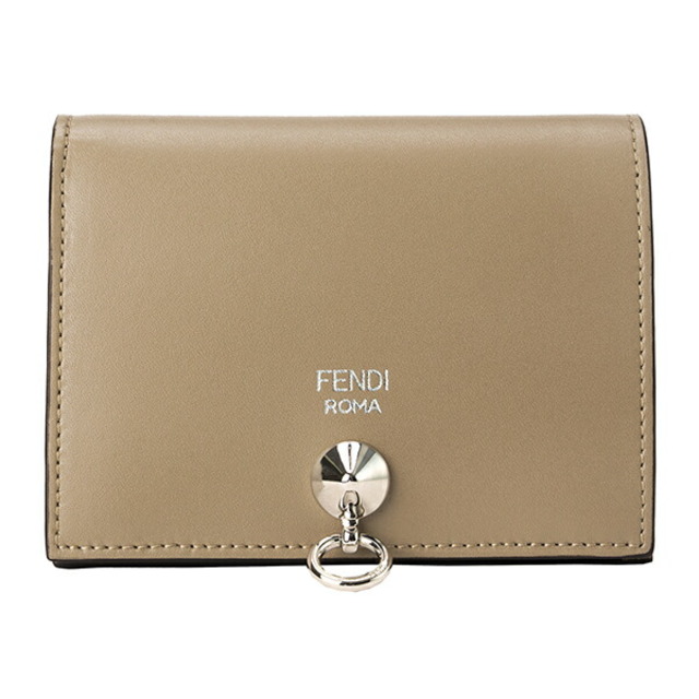 新品 フェンディ FENDI 2つ折り財布 バイザウェイ ベージュ