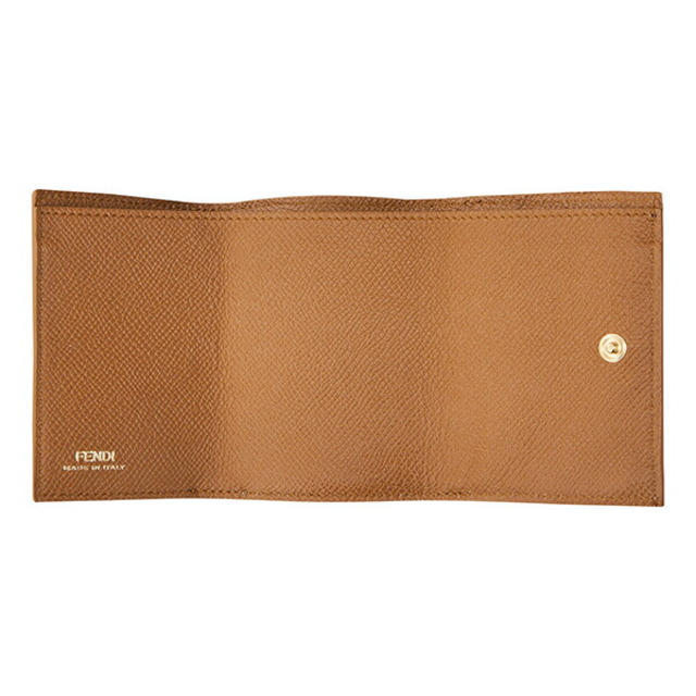 FENDI(フェンディ)の新品 フェンディ FENDI 3つ折り財布 オーロック ブラウン 茶 レディースのファッション小物(財布)の商品写真