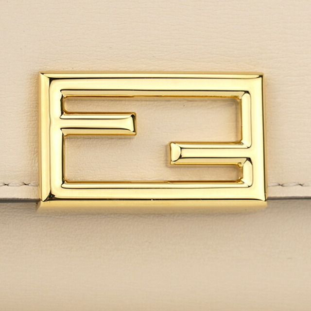 FENDI(フェンディ)の新品 フェンディ FENDI カードケース フェンディ ウェイ ベージュ レディースのファッション小物(名刺入れ/定期入れ)の商品写真