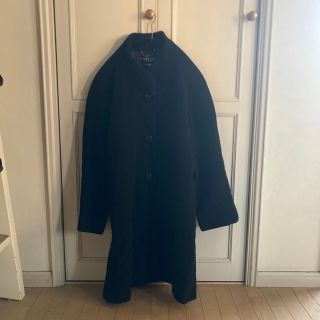 アーペーセー(A.P.C)の最終🍒vintage coat ブラックロングwoolコート　古着a.p.c(ロングコート)