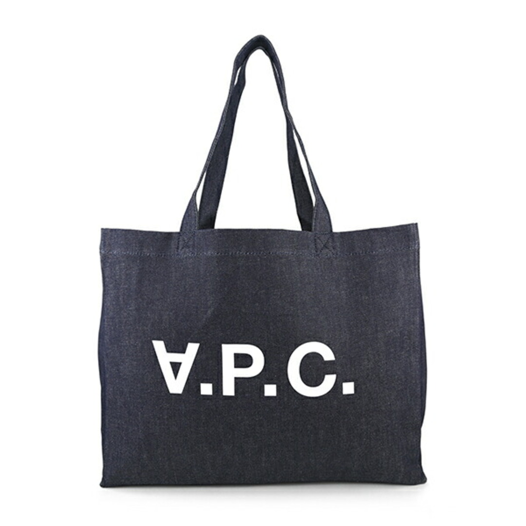 A.P.C(アーペーセー)の新品 アーペーセー A.P.C. トートバッグ ダニエラ ブルー系 青 ホワイト 白 レディースのバッグ(トートバッグ)の商品写真