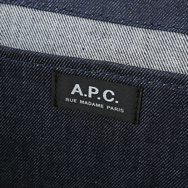 A.P.C(アーペーセー)の新品 アーペーセー A.P.C. トートバッグ ダニエラ ブルー系 青 ホワイト 白 レディースのバッグ(トートバッグ)の商品写真