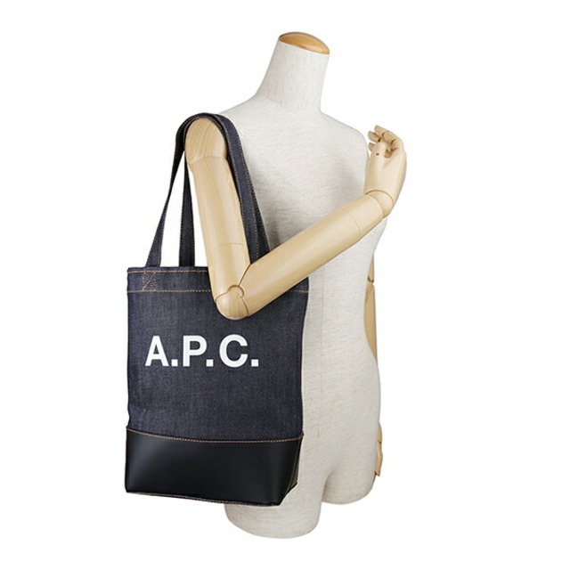 A.P.C(アーペーセー)の新品 アーペーセー A.P.C. トートバッグ アクセル ブルー系 青 ネイビー 濃紺 レディースのバッグ(トートバッグ)の商品写真