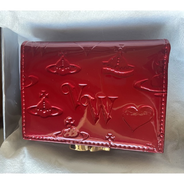 Vivienne Westwood(ヴィヴィアンウエストウッド)の[とりわさ様専用]Vivienne Westwood 財布 エナメル レッド レディースのファッション小物(財布)の商品写真