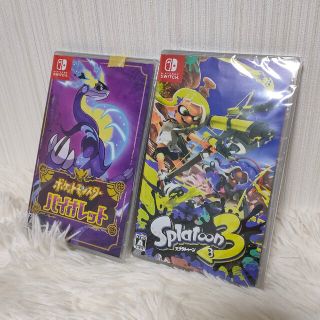 【新品セット】 スプラトゥーン3 ポケットモンスター バイオレット　Switch(家庭用ゲームソフト)