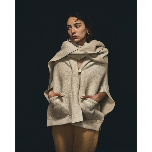 IENA - papier Muffler Poncho/ivory 2022FWの通販 by shop IENA - papier Muffler Poncho/ivory 2022FWの通販 by shop