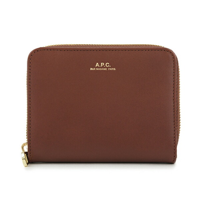 A.P.C(アーペーセー)の新品 アーペーセー A.P.C. 2つ折り財布 エマニュエル ブラウン 茶 レディースのファッション小物(財布)の商品写真