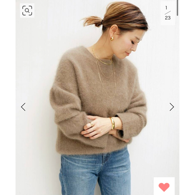 DEUXIEME CLASSE(ドゥーズィエムクラス)のFluffy Sweater(ベージュ) ☆ ドゥーズィエムクラス  レディースのトップス(ニット/セーター)の商品写真