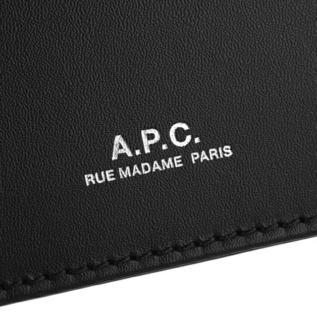 新品 アーペーセー A.P.C. 2つ折り財布 ロンドン ブラック 黒 8