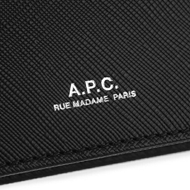 新品 アーペーセー A.P.C. 2つ折り財布 ロンドン ブラック 黒