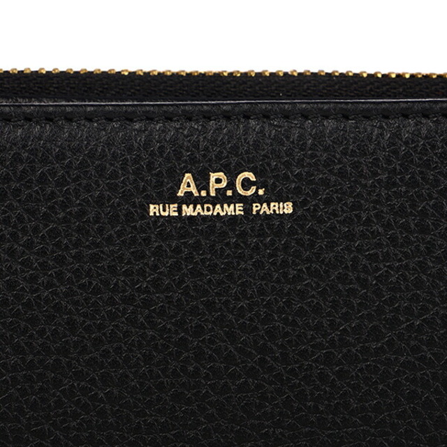 新品 アーペーセー A.P.C. 2つ折り財布 エマニュエル ブラック 黒