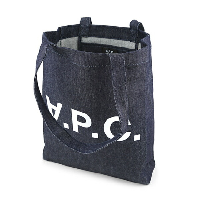 A.P.C(アーペーセー)の新品 アーペーセー A.P.C. トートバッグ ロール ブルー系 青 ホワイト 白 レディースのバッグ(トートバッグ)の商品写真