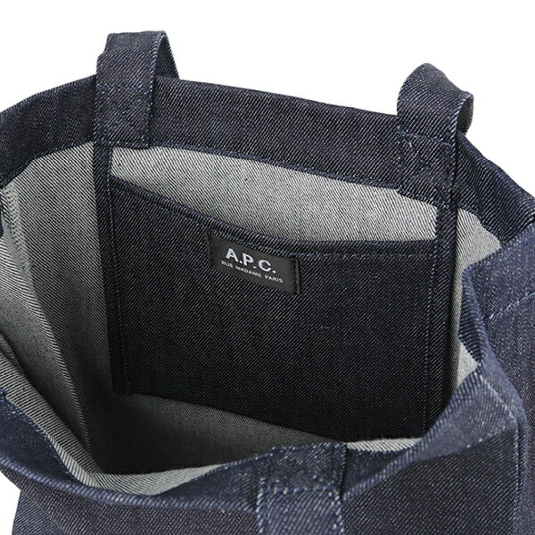 A.P.C(アーペーセー)の新品 アーペーセー A.P.C. トートバッグ ロール ブルー系 青 ホワイト 白 レディースのバッグ(トートバッグ)の商品写真
