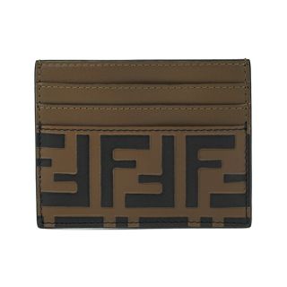 フェンディ(FENDI)の新品 フェンディ FENDI カードケース エフ イズ フェンディ ブラウン 茶(名刺入れ/定期入れ)