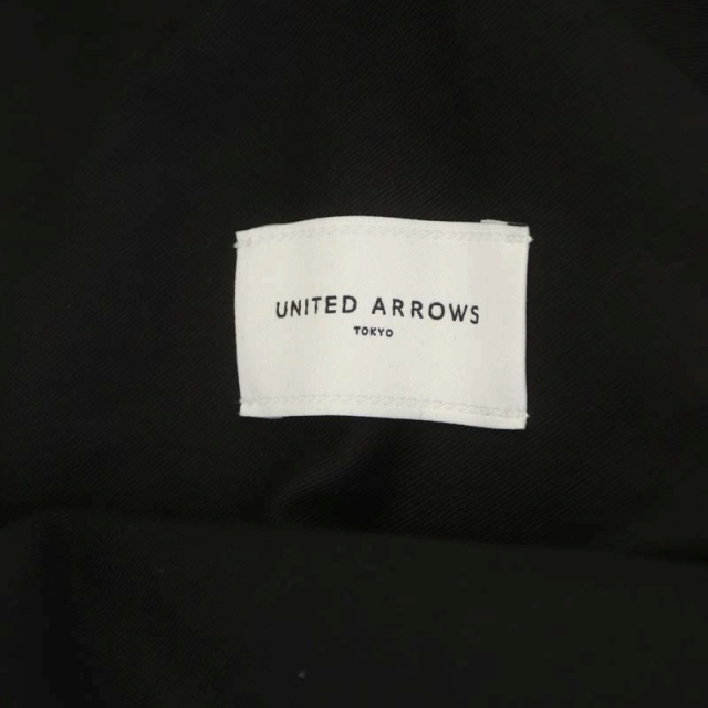 UNITED ARROWS(ユナイテッドアローズ)のユナイテッドアローズ ベロアオーバーオール サロペット ストレート 36 黒 レディースのパンツ(サロペット/オーバーオール)の商品写真