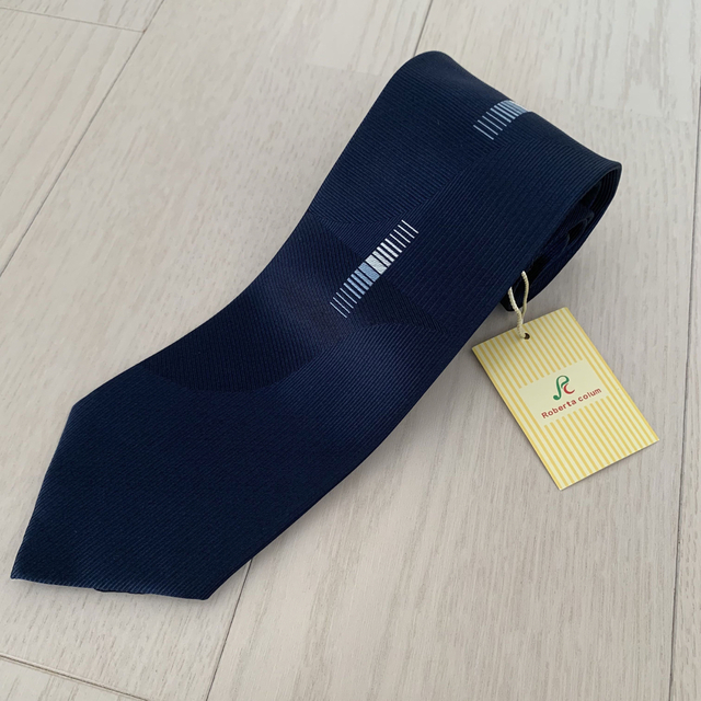 新品 ネクタイ ネイビー オシャレ スーツ シャツ 小紋柄 無地 秋冬