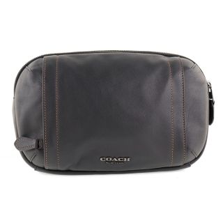 コーチ(COACH)の【COACH】コーチ グラハム ユーティリティ F37594 カーフ 黒 メンズ ウエストバッグ(ウエストポーチ)