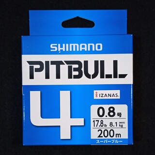 シマノ(SHIMANO)の【SHIMANO】ピットブル 4（0.8号 200m  PEライン）(釣り糸/ライン)