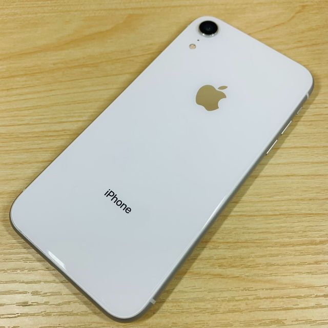 スマホ/家電/カメラﾊﾞｯﾃﾘ-100% 美品 SIMﾌﾘｰ iPhoneXR 128GB P45