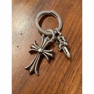 クロムハーツ(Chrome Hearts)のクロムハーツ スモールCHクロス キーリング with ダガー(キーホルダー)