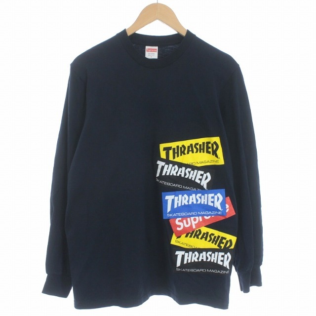 SUPREME 21AW Thrasher Multi Logo L/S Tee