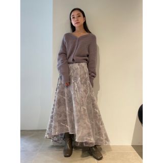 snidel スナイデル シャイニーエンブロイダリースカート 完売 22aw ...