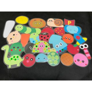 洗濯ばさみあそび①②セット　ハンドメイド　知育玩具　手作りおもちゃ　教材(知育玩具)
