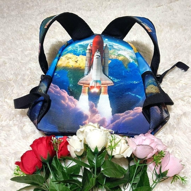 ＥＩＬＡＮＮＡ　リュック　スペースシャトル　宇宙　男女兼用　通園　通学　軽量 キッズ/ベビー/マタニティのこども用バッグ(リュックサック)の商品写真