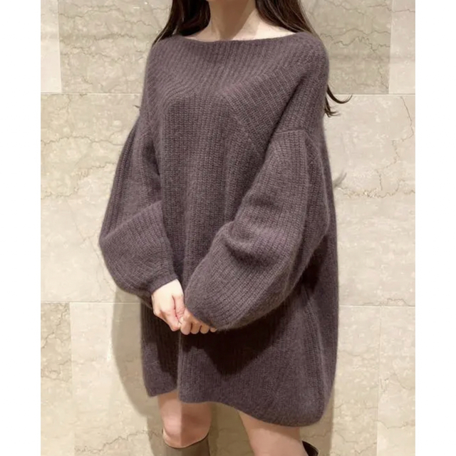 美品 ラクーンミニニットワンピース スナイデル