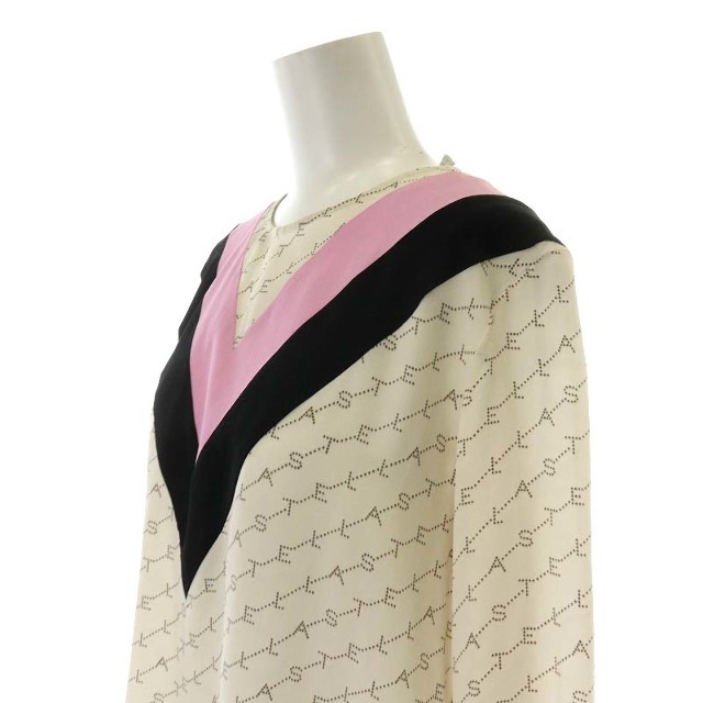 新品】STELLA McCARTNEY シルクシャツブラウス ベージュ 38-