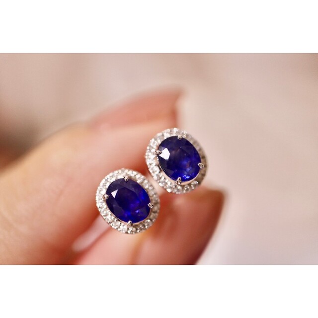 天然 サファイア ピアス K18 rsuganesha.com