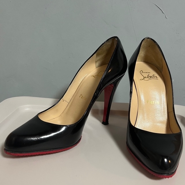 数量限定】【数量限定】良品 Christian Louboutin スエード オープン