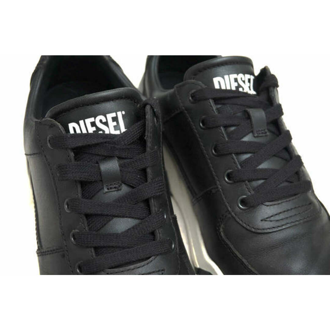 DIESEL(ディーゼル)のディーゼル／DIESEL シューズ スニーカー 靴 ローカット メンズ 男性 男性用レザー 革 本革 ブラック 黒  S-RUA LOW RN93243 メンズの靴/シューズ(スニーカー)の商品写真