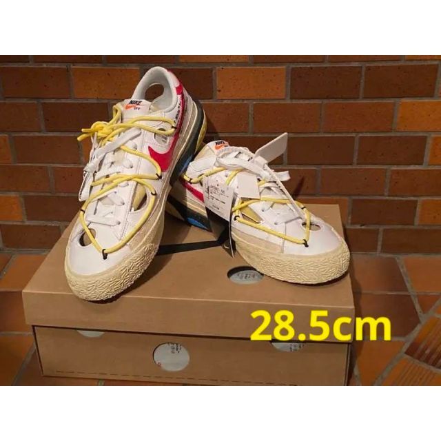 NIKE(ナイキ)のOff White×Nike Blazer Low UniversityRed メンズの靴/シューズ(スニーカー)の商品写真