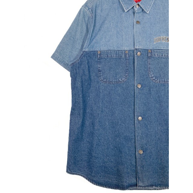 Lサイズ Supreme 2-Tone Denim S/S Shirt | jarussi.com.br