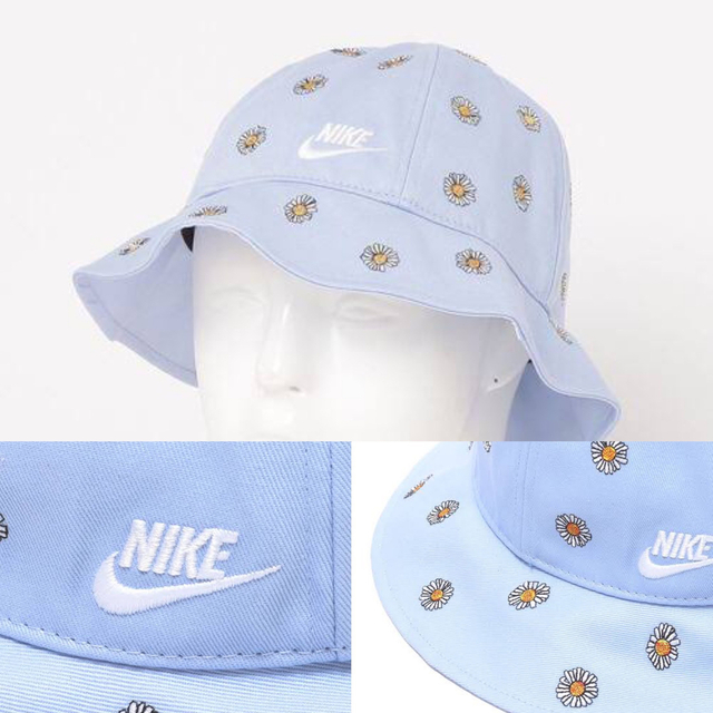 NIKE - 【NIKE(ナイキ) 】バケットハットデイジー刺繍 ミントブルーの