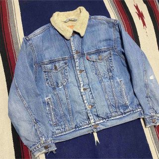 リーバイス(Levi's)の90s 古着 リーバイス デニムジャケット ボアジャケット ジージャン ゆるだぼ(Gジャン/デニムジャケット)