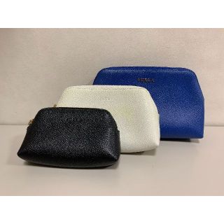 フルラ(Furla)のFURLA フルラ ポーチ ３個セット 青・白・黒(その他)