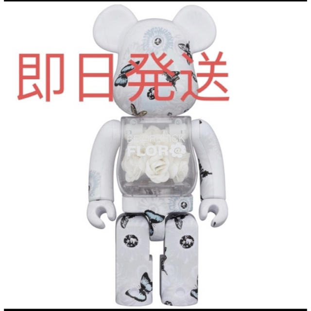 BE@RBRICK FLOR@ #2 White 400％