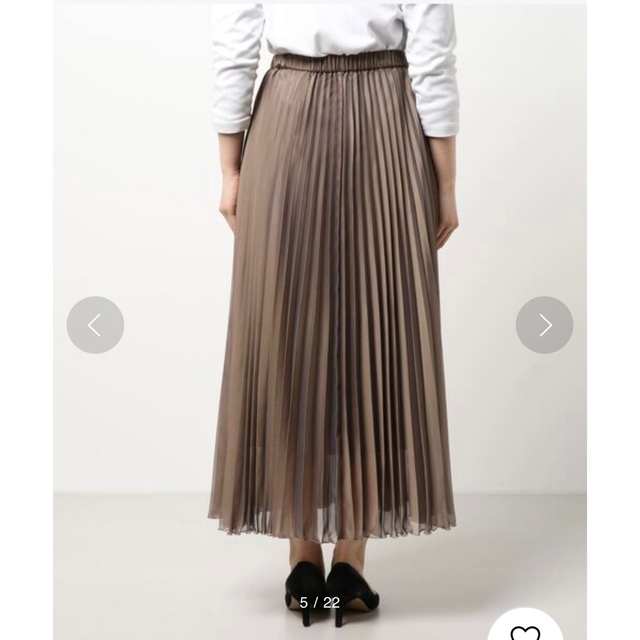 FRAY I.D(フレイアイディー)のFRAY ID  シャンブレーシフォンプリーツスカート レディースのスカート(ロングスカート)の商品写真