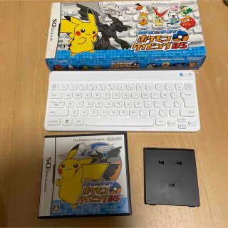 ニンテンドーDS(ニンテンドーDS)のDS バトル＆ゲット!ポケモンタイピングDS 箱説明書キーボード、スタンド付き(携帯用ゲームソフト)