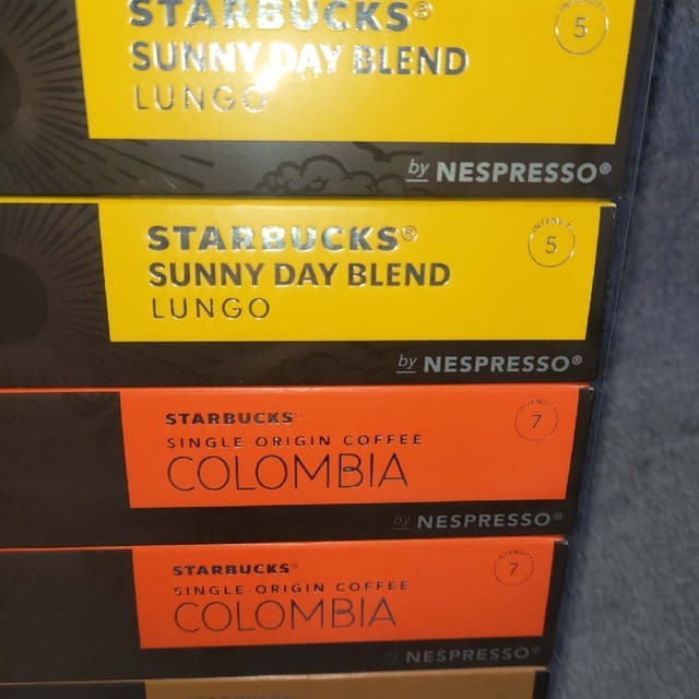 スターバックス　ネスプレッソ カプセル 60個　サニーデイブレンド　コロンビア 食品/飲料/酒の飲料(コーヒー)の商品写真