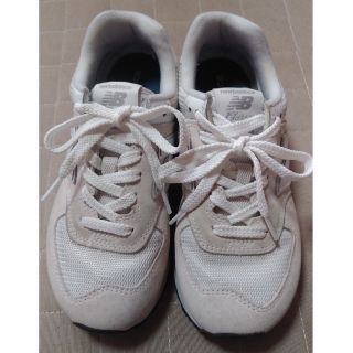 ニューバランス(New Balance)のニューバランスWL574EW 23.5㎝(オフホワイト)(スニーカー)