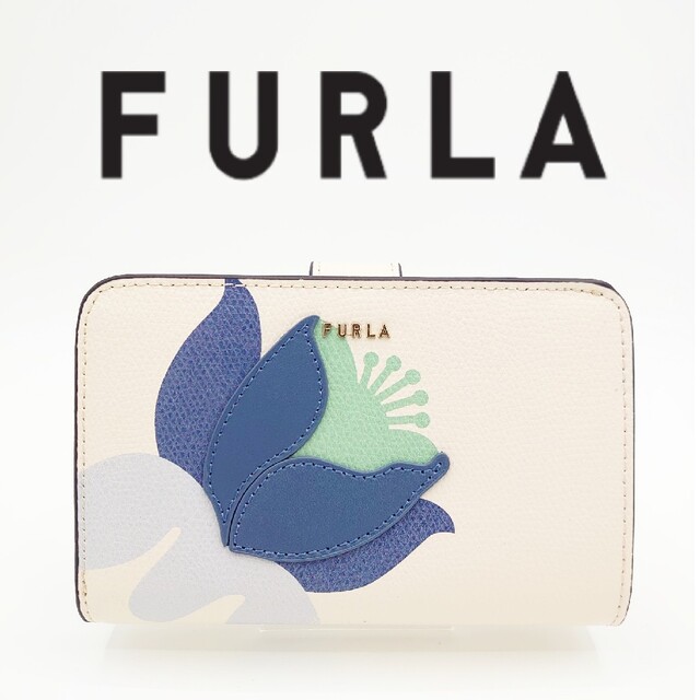 【訳あり】FURLA フルラ ２つ折り 財布 ベージュ