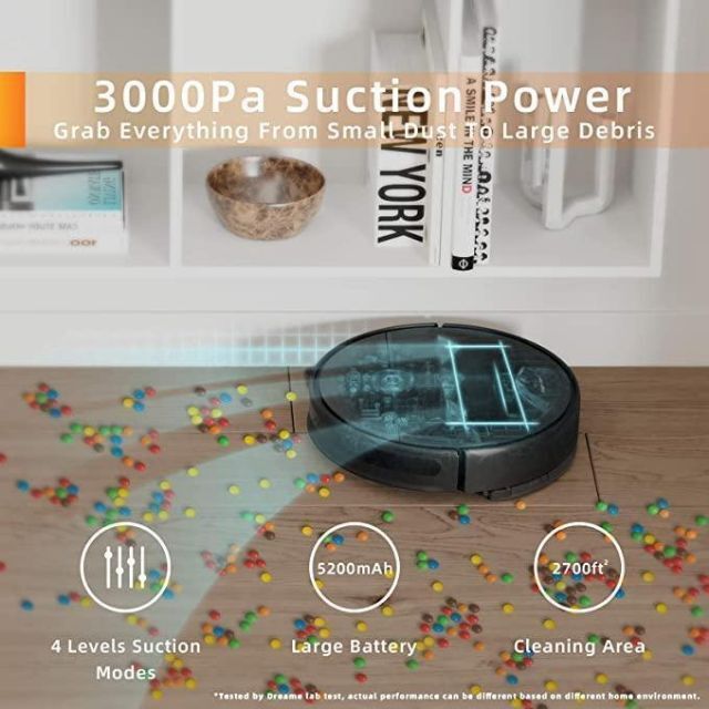 ✨新品未使用✨ロボット掃除機 3000Pa強力吸引 大容量 水拭 Alexa対応