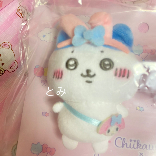 ちいかわ サンリオ ちいかわ ペアブローチ(ハチワレ) 新品 未使用 の