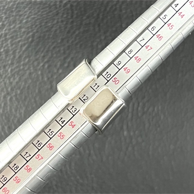 エルメス メモワール シルバー 925 リング クロコ 竹腑模様 指輪 52号